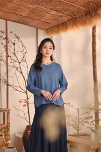 The Heiwa Women Selesa Blouse - Blue West