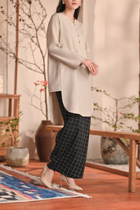 The Heiwa Women Folded Skirt - Mado