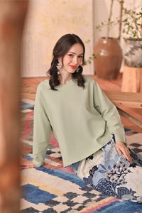 The Heiwa Women Selesa Blouse - Fog Green