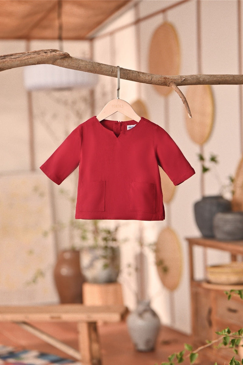 The Heiwa Babies Kurta - Maroon