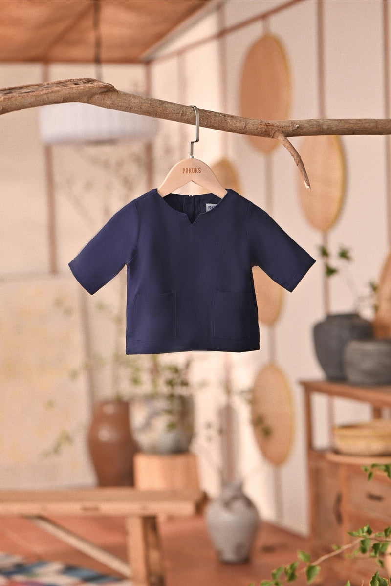 The Heiwa Babies Kurta - Navy Blue