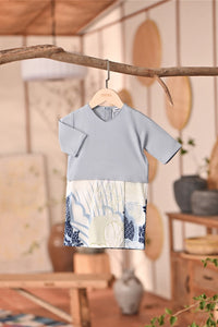 The Heiwa Babies Kurung - Fog Blue