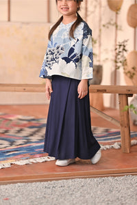 The Heiwa A-Line Skirt - Navy Blue