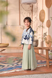 The Heiwa A-Line Skirt - Fog Green