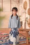 The Heiwa Selesa Blouse - Fog Blue