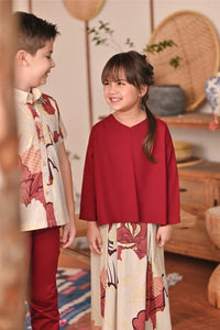 The Heiwa Selesa Blouse - Maroon