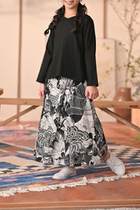 The Heiwa A-Line Skirt - Sumi