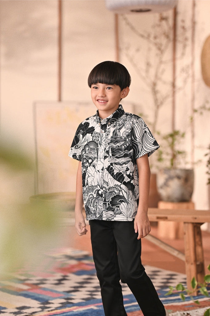 The Heiwa Batik Shirt - Sumi