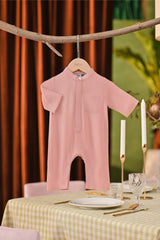 The Capai Babies Baju Melayu Jumpsuit - Rose Pink