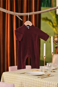 The Capai Babies Baju Melayu Jumpsuit - Mangosteen