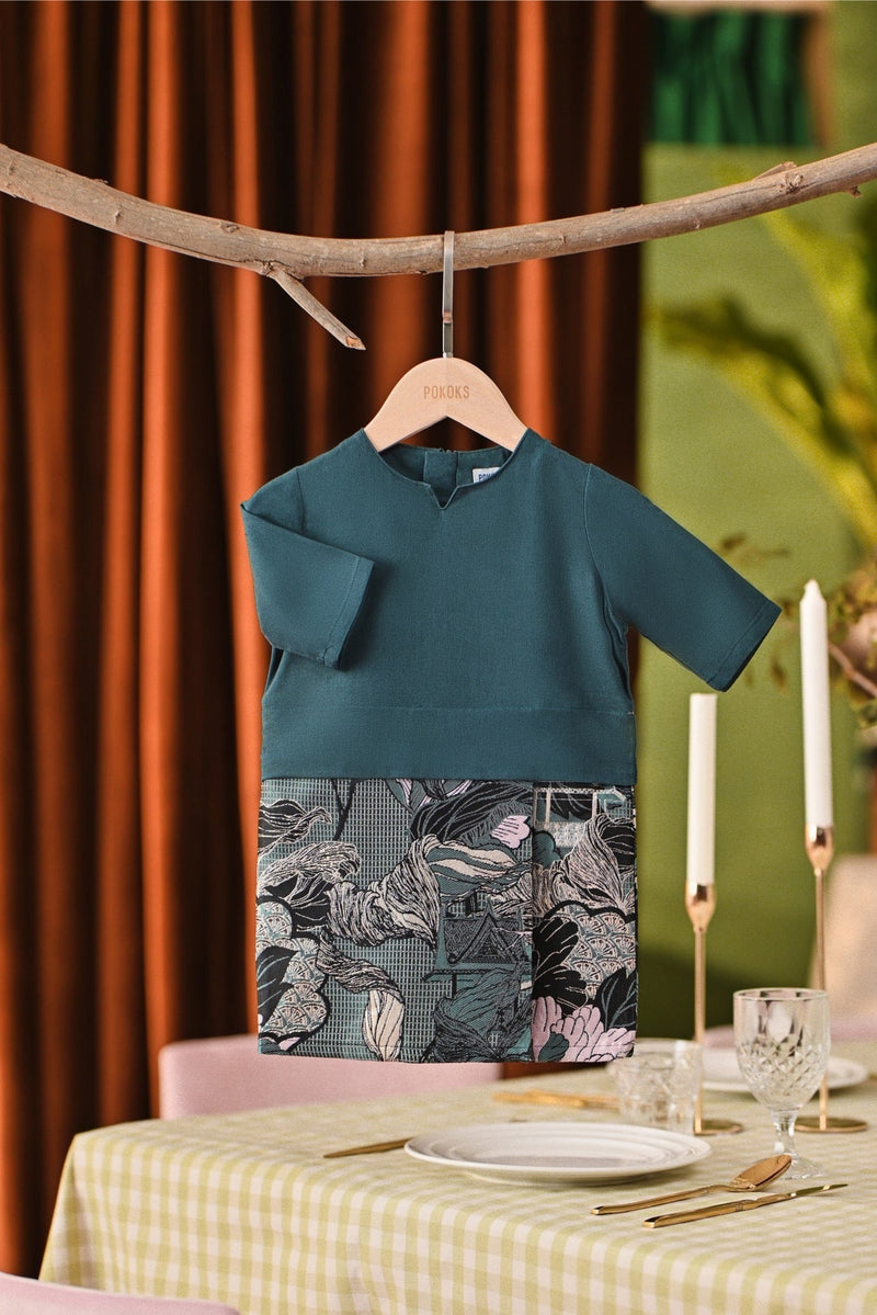 The Capai Babies Kurung - Emerald Green