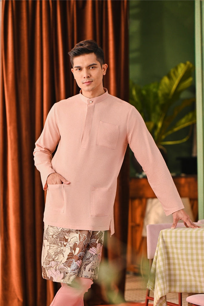 The Capai Men Baju Melayu Top Rose Pink –