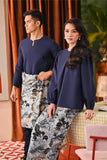 The Capai Women Princess Blouse - Navy Blue