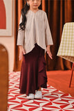 The Capai Ruffle Skirt - Mangosteen