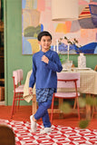 The Capai Baju Melayu Top - Steel Blue