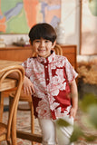 The Glow Batik Shirt - Ruby