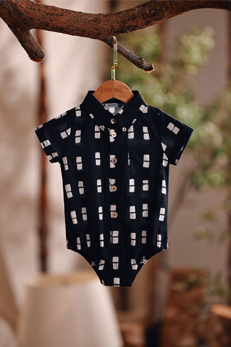 The Bayu Babies Batik Romper - Dusk