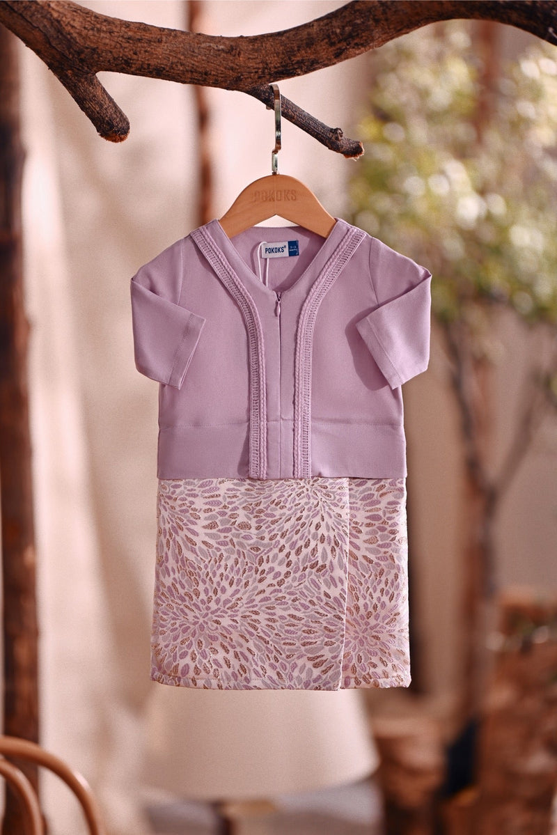The Bayu Babies Kurung - Lavender