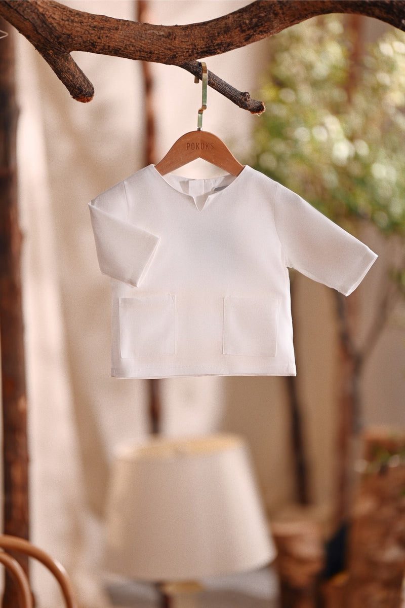 The Bayu Babies Kurta - White