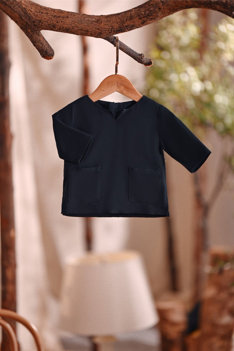 The Bayu Babies Kurta - Black