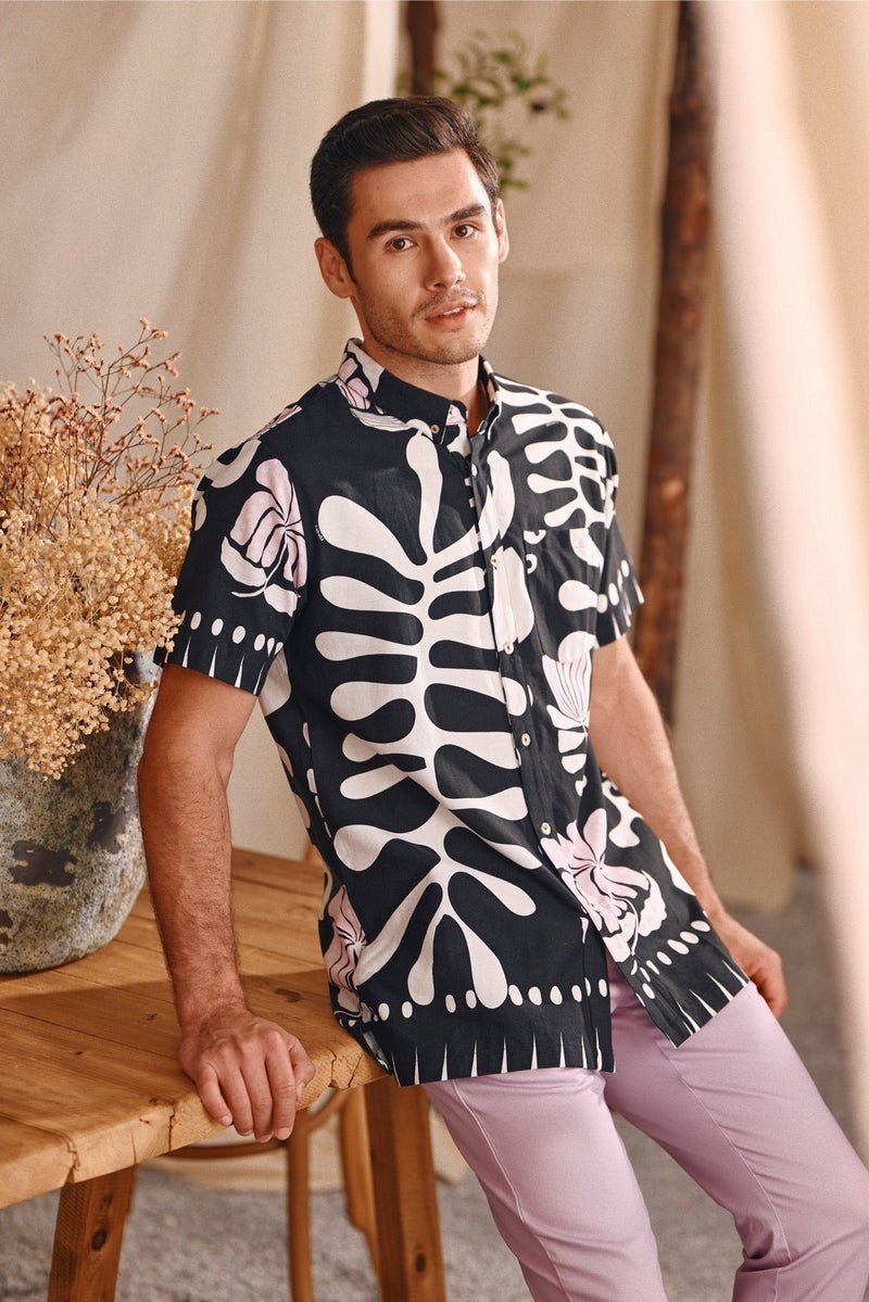 The Bayu Men Batik Shirt - Wild