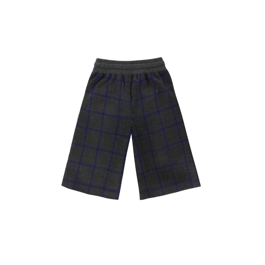 Scottish plaid unique design unisex cotton pants with pockets for kids
