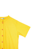 The Spring Men Mandarin Top - Mustard - POKOKS.COM