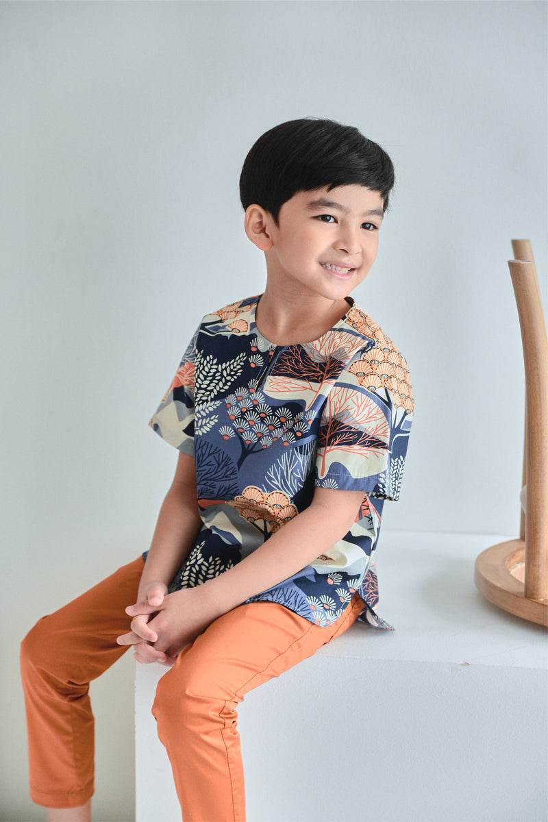 kurta budak lengan pendek
