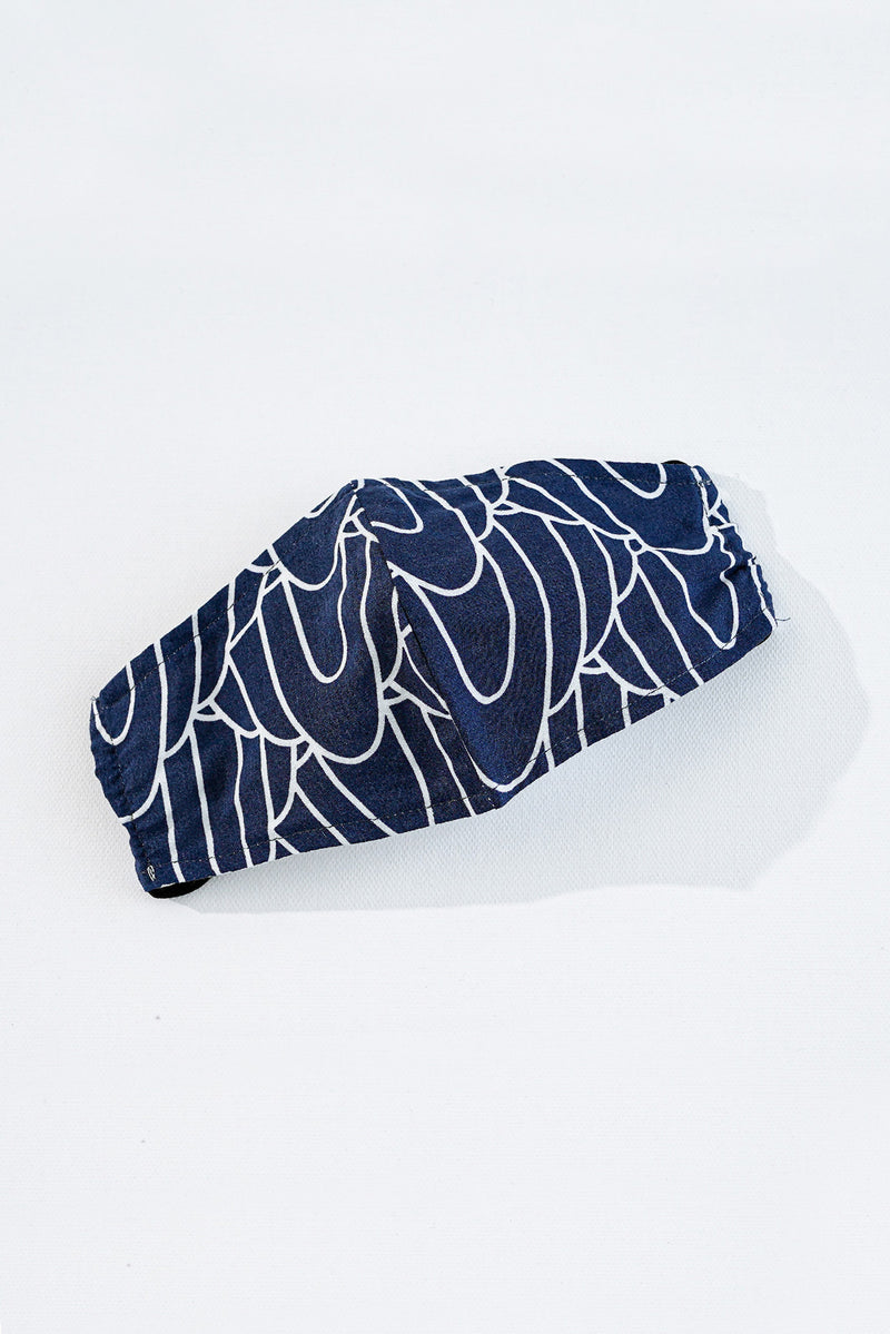 Blue White colour face mask