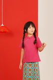Short Sleeve Cheongsam Blouse for Girls