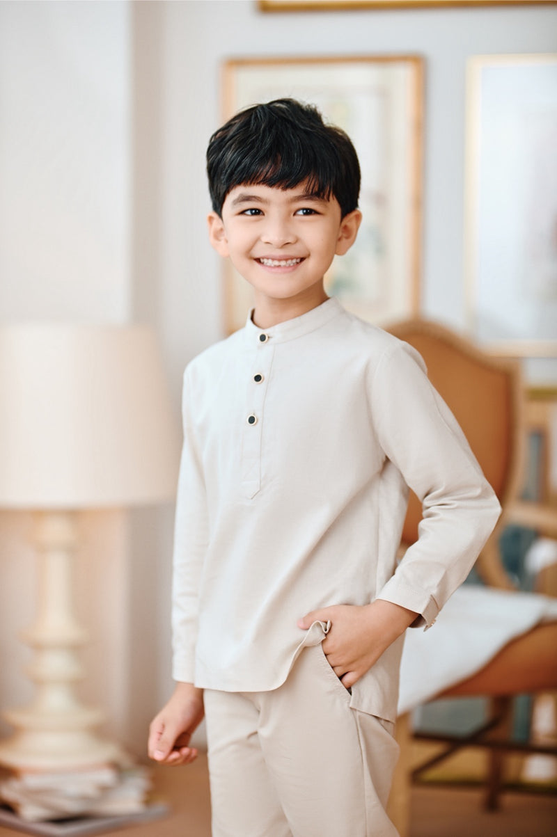 baju melayu set champagne 