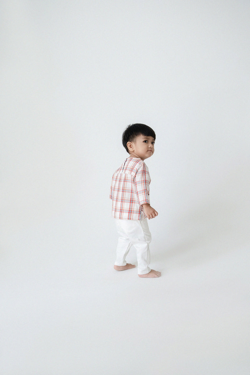 The Kita Menang Babies Kurta - United Checked