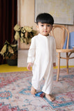 The Tanah Babies Baju Melayu Jumpsuit - White