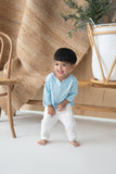 The Kita Menang Babies Kurta - Light Blue