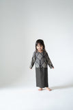 The Rasa Damai Babies Kurung - Steel Grey