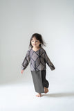 The Rasa Damai Babies Kurung - Steel Grey