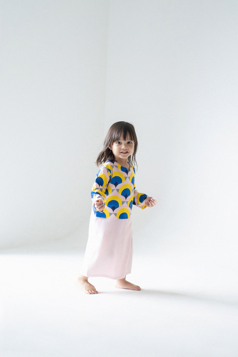 The Rasa Damai Babies Kurung - Pink