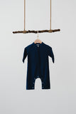 The Tanah Babies Baju Melayu Jumpsuit - Navy Blue