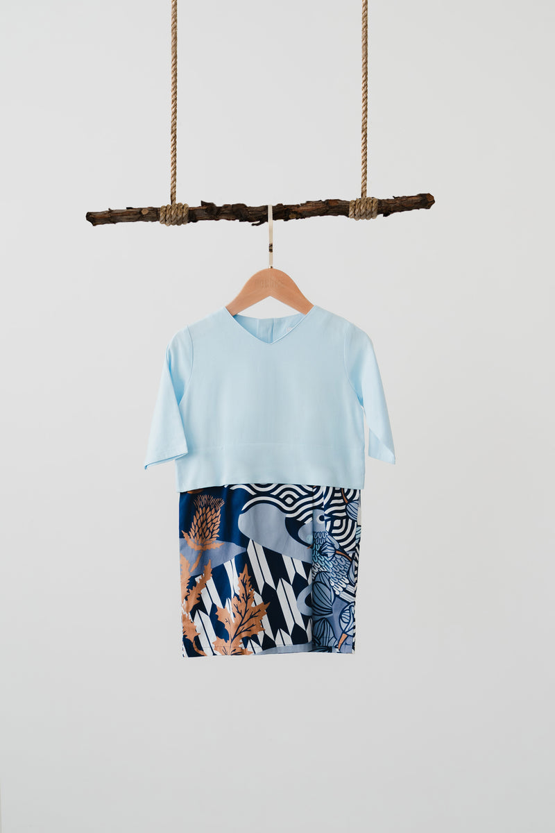The Tanah Babies Kurung - Light Blue