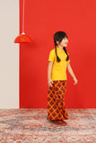 CNY Fashion Cheongsam Blouse and print skirt