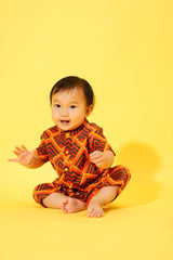 The Spring Babies Mandarin Jumpsuit - Sunrise Print