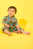 Mandarin Collar Babies Jumpsuit