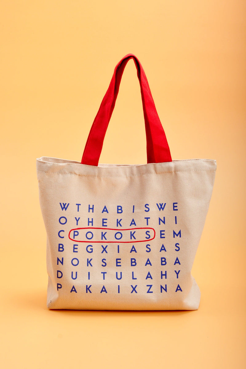 POKOKS Canvas Bag - Crossword