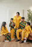 set baju raya sedondon keluarga kuning