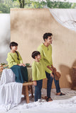 family baju raya sedondon lime green outdoor