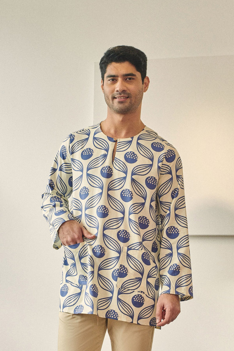 kurta dewasa teluk belanga cotton