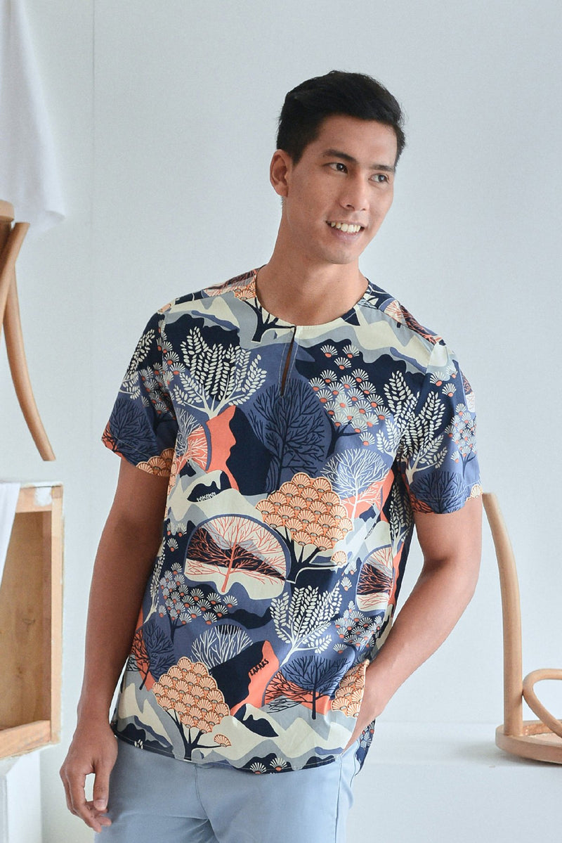 The Sungai Men Short Sleeve Kurta - Kangsar