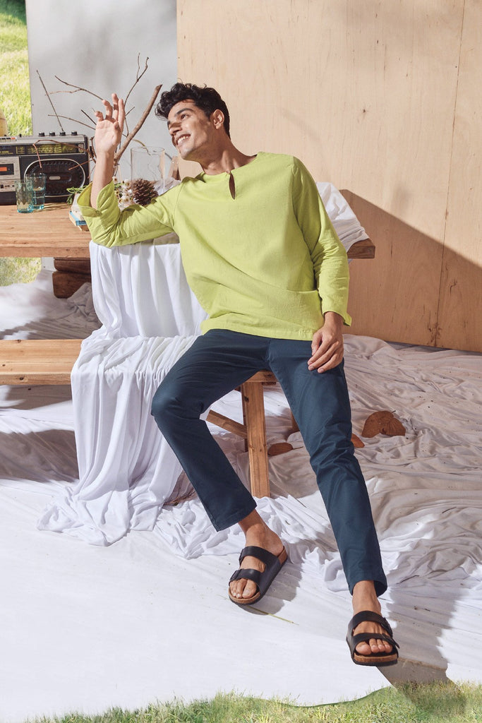 Pocket Baju Melayu Top Blouse