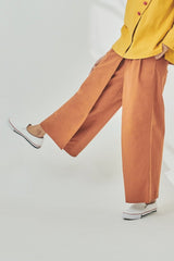 The Timur Women Overlay Trousers - Almond Brown
