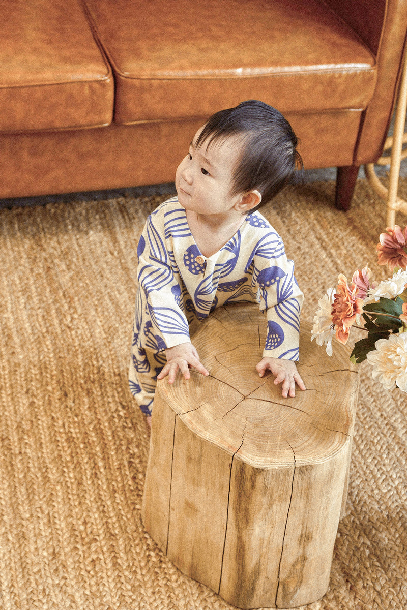 baby onesies biru putih